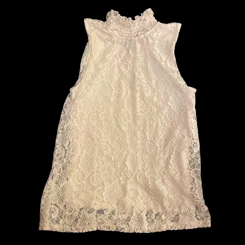 Fancy, Lacey Sleeveless Top - Great for Weddings!